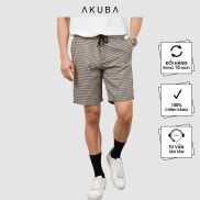 Quần short kaki, vải bố nam màu trẻ trung phong cách hàn quốc AKUBA mềm