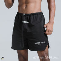 【จัดส่งฟรี】FOG Double Thread ESSENTIALS Nylon Shorts Mens Loose Size Sports Casual Shorts Summer