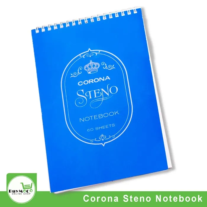 CORONA STENO (BLUE) NOTEBOOK 60's Lazada PH