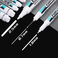 1Pcs Oily White Marker Pen Graffiti Pens Waterproof Permanent Gel Pencil Tire Painting Notebook Tyre Tread Environmental Pen