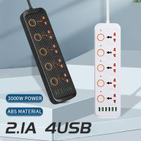 Desktop Multi Power Strip with 5 AC Outlets 6 2.4A USB Fast Charging Ports Socket Adapter US UK EU AU Power Socket Plug