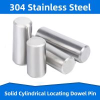 304 Stainless Steel Cylindrical Locating Dowel Pin Fixed Bolt Solid Dowels Fixing Rod Positioning Fasteners M4 M5