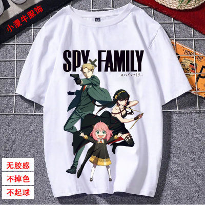 อะนิเมะ Spy X ครอบครัว3D พิมพ์เสื้อยืดสตรีผู้ชายผู้หญิงแฟชั่น O-คอขนาดใหญ่เสื้อยืดฮาราจูกุเด็กเด็กประเดิมท็อปส์เสื้อผ้า