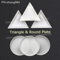 Trangle cup Round plate crystals tray to take carry accessories stones beads rhinestones strass glitters into DIY box for Nail