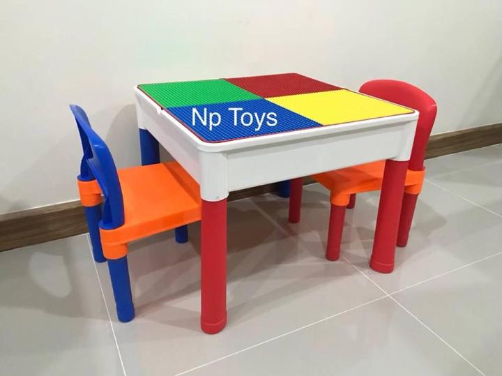 toykidsshop-ชุดโต๊ะเลโก้-เก้าอี้2ตัว-lego-2in1-construction-table-set