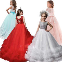 Christmas Party Dress Girl Clothes Wedding Gown Kids Dresses For Girls Tutu Dress Teenager Children Formal Wear 8 10 12 14 Years