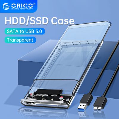 ◆ ORICO Transparent HDD Case SATA to USB 3.0 Hard Drive Case External 2.5 39; 39; HDD Enclosure for HDD SSD Disk Case Box Support UASP