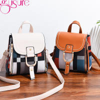 Gusure Small Backpack Women Fashion PU Leather Shoulder Bag For Teenage Girls Multi-Function Small Backpacks Female Phone Pocke