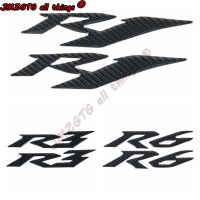 Motorcycle 3D Stereo Carbon Fiber Logo Badge Decal Fuel Tank Sticker Soft R1 R3 R6 Sticker For YAMAHA YZF-R1 YZF-R6 YZF-R3