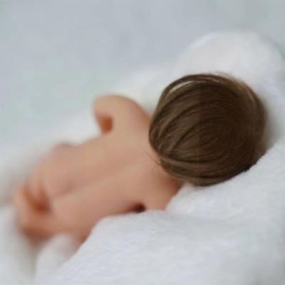 6 Inches 15cm Bebes Reborn Dolls Silicone Full Body Lifelike Anti-Stress Reborn Children April Doll Surprice Mini Sleeping F7D6