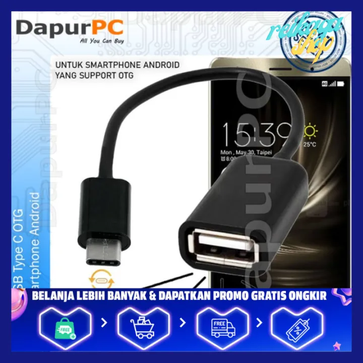 Adapter USB Type C OTG Untuk Smartphone Android - TOKO KAMI MENYEDIAKAN Adapter 3 In 1 Usb