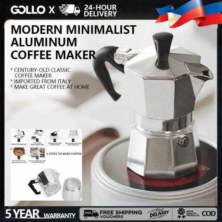 Gollo Moka Coffee Maker Italian Top Moka Espresso Cafetera Expresso
