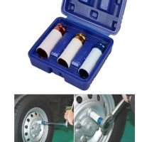 [HOT HOT SHXIUIUOIKLO 113] 1/2 39; 39; 3Pcs Alloy Sleeve Drive Thin Wall Wheel Deep Impact Nut Remover Socket Set 17Mm 19Mm 21Mm Car Garage Maintain Repair-Tool