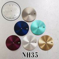 ”:{》หน้าปัดนาฬิกาโลหะสีทึบ28.5มม. สำหรับ NH35/ NH36อุปกรณ์เสริมนาฬิกาข้อมือไม่มีสเกลไม่ส่องสว่าง