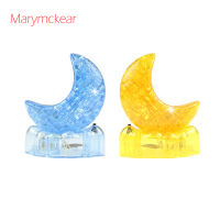 New Mental Puzzle 3d Crystal Puzzles Refinement Kids Inlective Toys in Blue Yellow Educational Children Toys Moon Puzzle