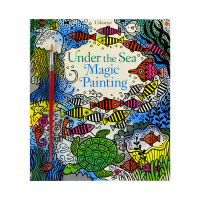 Usborne original English magic painting book under the sea world magical water painting book 0 basic painting art enlightenment animal cognition imported childrens English book