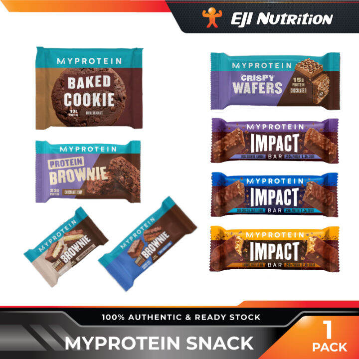 MYPROTEIN Impact Protein Bar/Baked Cookie/Protein Brownie/Double Dough Brownie/Crispy Wafers, 1