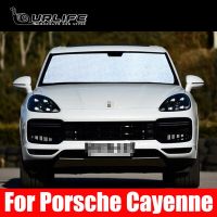 สำหรับ Porsche Cayenne 2019 2020 2021 2022หน้าต่างรถที่บังแดดด้านหน้าม่านบังแดดป้องกันสะท้อนแสงยูวีกระบังแสงม่านบังแดดสีเงิน