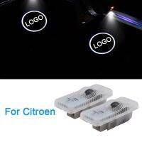 Car Led Door Light Accessories Auto Logo Laser Welcome Lamps For Citroen C5 C4 C2 X7 Aircross 2011 2012 2013 2014 2015 2016 2017 Bulbs  LEDs HIDs