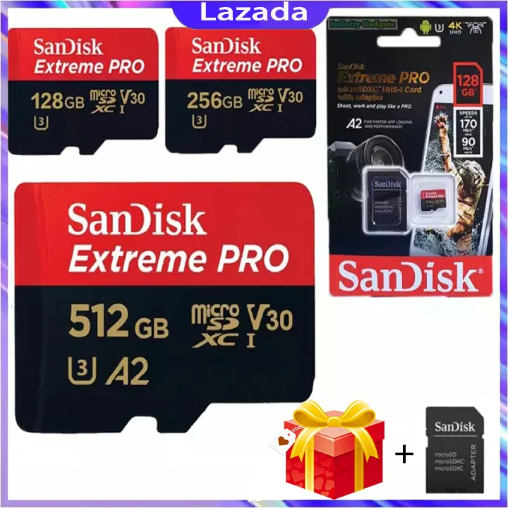 Spot 100 original genuine SanDisk Extreme Pro U3 memory card 512GB
