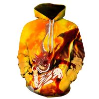 Anime 3D Printing Fairy Tail Clothing Hooded Sweatshirt Fashion Women Men Sleeve Pullover Tracksuit Teenager Sweatshirt