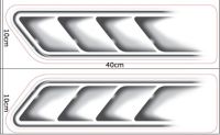 สติกเกอร์ติดช่องลมปลอมสำหรับรถยนต์1ชิ้นสติกเกอร์สัญลักษณ์สร้างสรรค์สัญลักษณ์สติกเกอร์ติดรถยนต์ส่วนบุคคลรูปช่องระบายด้านข้าง3d 2022อเนกประสงค์