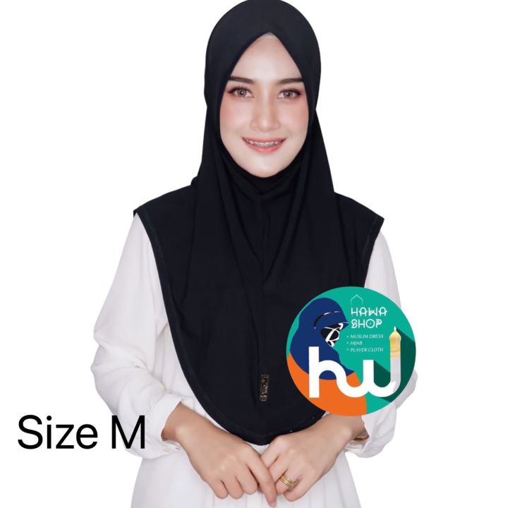 hijab-ฮิญาบ-ผ้าคลุมหัวมุสลิมแแบบสวมสำเร็จธรรมดาทรงหน้า-scuba-เนื้อผ้าเกรดaaa-เนื้อผ้านิ่มใส่สบายไม่ต้องรีด-size-m