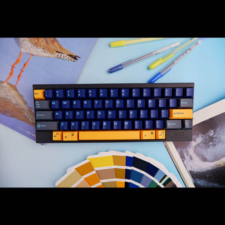 Domikey HHKB PRO2 TYPES special gray, blue, yellow, gray and orange