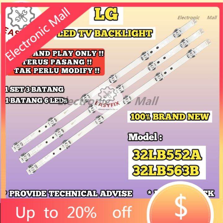 LG TV Backlight Strips 32LB552A / 32LB563B LG 32 INCH LED TV BACKLIGHT