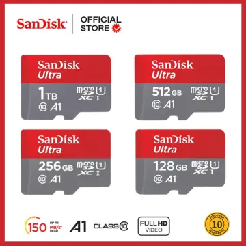 SanDisk 128GB Ultra A1 microSDXC UHS-I/Class 10 Memory Card, Speed Up to  140MB/s (SDSQUAB-128G)