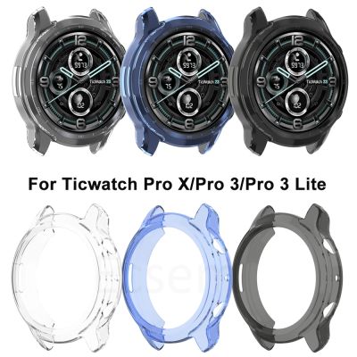 ℗ Protective Case For Ticwatch Pro 3 Ultra GPS Protector Cover For Ticwatch Pro X Pro3 GPS Soft TPU Bumper Shell Watch Accessories