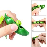 Soybean Bean Pea Keychain Phone Pendant Charm Pressure Reduce Funny Toy Adult Uk Funny Keychain Decompression Toys Antistress