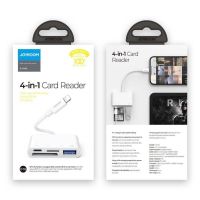 Joyroom S-H142 4in1 Card Reader สำหรับไอโฟน และ ไอแพด Lightning to USB OTG card reader