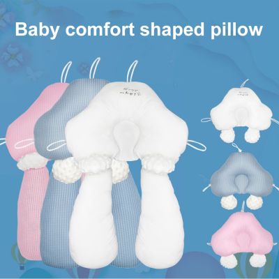 ✎▥ Baby Stereotyped Pillow Newborn Side Sleeping Travel Pillow Infant Correction Head Shape Correction Anti-bias for 0-2 Years Old