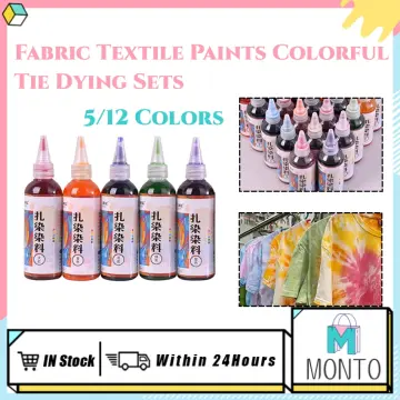 Tie Dye Colorful DIY Pigment For Toddler Textile Paint With 24