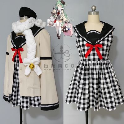 COS HoHo Anime Azur Lane Akashi Game Suit Lovely Dress Uniform Cospay Costume Halloween Party Role Play Outfit Custom Any Size