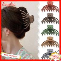 LANGTAO จัดแต่งทรงผม ที่หนีบผม Barrettes บาร์เร็ตต์ อุปกรณ์เสริมผม ที่หนีบผมผู้หญิง ผิวด้าน ชุดคลุมศีรษะ กิ๊บหนีบผม สาวๆ