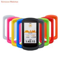 SCIROCCO ฝาครอบจักรยาน1ชิ้นนิ่มสำหรับกลางแจ้งขอบของ Garmin 1040อุปกรณ์รถจักรยานกันการกระแทกเคสป้องกันสำหรับคอมพิวเตอร์จักรยานเคสซิลิโคนสำหรับขอบของ Garmin 1040เคสป้องกันนาฬิกาจักรยานป้องกันสำหรับคอมพิวเตอร์จักรยาน