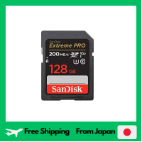 SanDisk ของแท้] การ์ด SD Class10 SDXC ขนาด128GB V30 UHS-I อ่านได้สูงสุด200MB/S SanDisk Extreme PRO SDSDXXD-128G-GHJIN แพ็กเกจใหม่