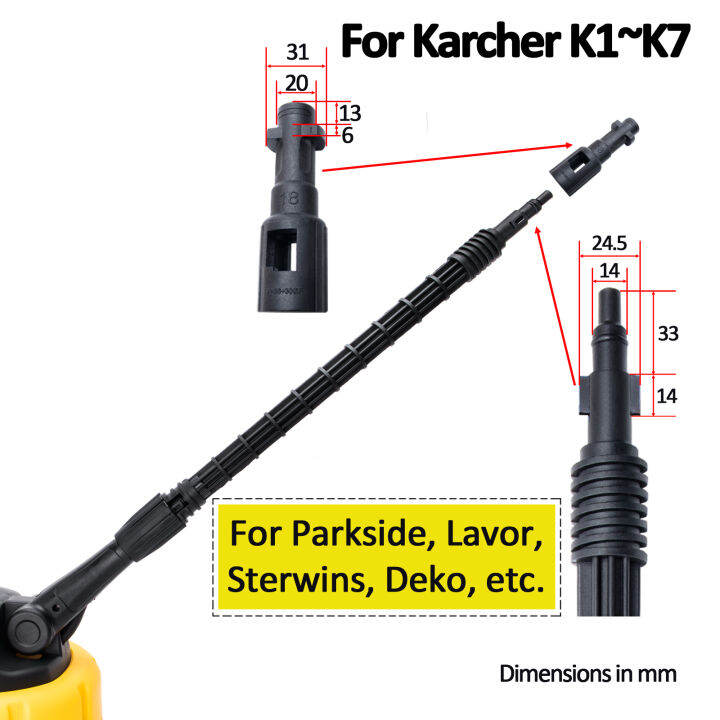 Pressure Washer Patio Cleaner Floor Scrubber Surface Cleaner Brush For Karcher Lavor Champion