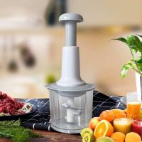 【CC】✲☼❃  Manual Vegetable Grinder Press Type Household Garlic Meat Cutter Grinders Whisk Stirre Multifunction Food Processor