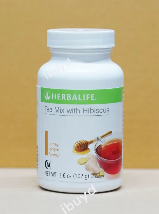 (ฉลากอังกฤษ) Honey ginger flavour Herbalife Tea Mix with Hibiscus