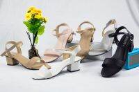 Trendy Shoes รองเท้า4สีงานกล่องรัดส้นสูง2”ใส่สบาย