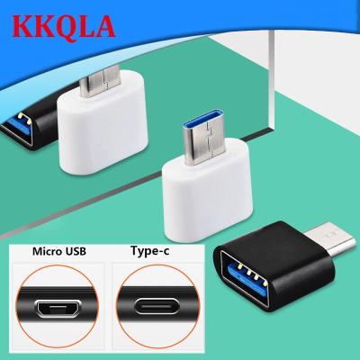 QKKQLA Type-C Micro-USB to USB2.0 Connector Adapter Mini OTG Micro USB To USB Converter Tablet