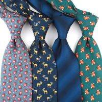 Linbaiway 9cm Neckties for Men 39;s Business Neck Ties Animals Flowers Pattern Handmade Bowknots Gravatas Formal Dress Ties