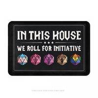 【YF】♂۩☫  DND Game Non-slip Doormat In This We Roll Initiative Balcony Rug Bedroom