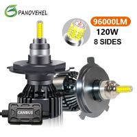 PANOVEHEL 96000LM 120W Car Headlight Bulb H7 LED H4  H11 Canbus LED H8 HB4 HB3 9005 9006 D1S D2S H1 LED lamp Fog light 6000K 12V Bulbs  LEDs  HIDs