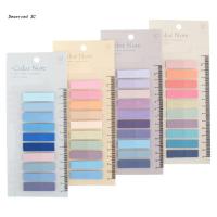 แท็บ4/6/8แพ็คเหนียวแท็บหนังสือ40/60/80สีแถบเหนียว Morandi ที่คั่นหนังสือสี