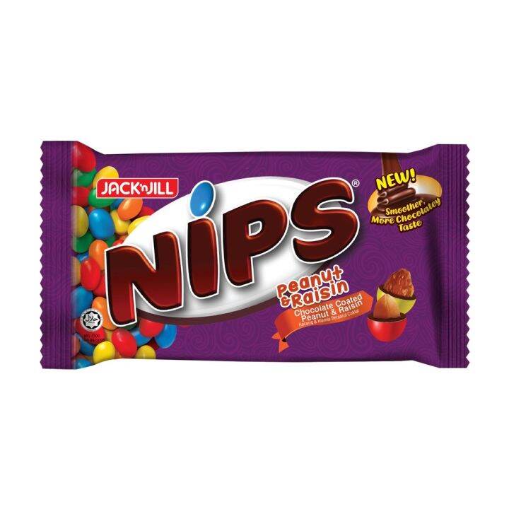 NIPS Peanuts & Raisin 70g Lazada
