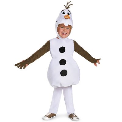 Luxurious and Comfortable Plush Cute Kid Xuebao Olaf Halloween Costume, Movie Frozen 2 Snowman Party Carnival Christmas Costume